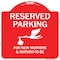 Signmission Reserved Parking For New Mothers & Mothers To-be Heavy-Gauge Aluminum Sign, 18" x 18", RW-1818-9762 A-DES-RW-1818-9762 - alternate 1